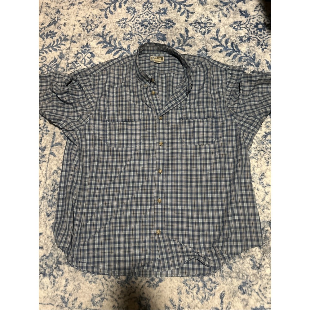 Duluth Trading Co Vented L/S Tan Button Down Mens Shirt Hiking Fishing 3XL